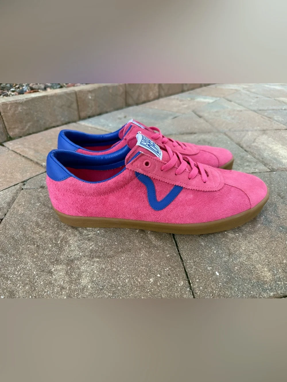 Vans Sport Low Bambino Honeysuckle Pink Blue Men's Size 12 VN000CQRCHL
